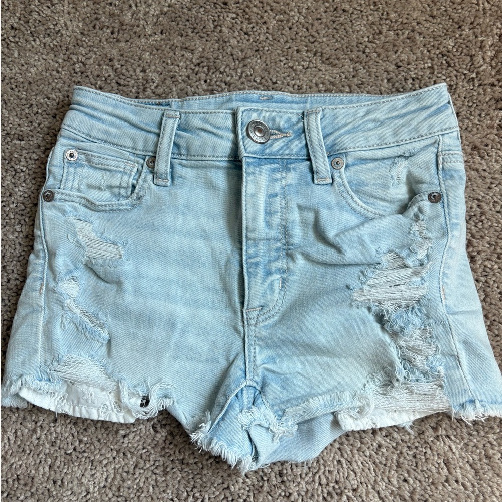 American Eagle Outfitters Light Blue Jean Shorts